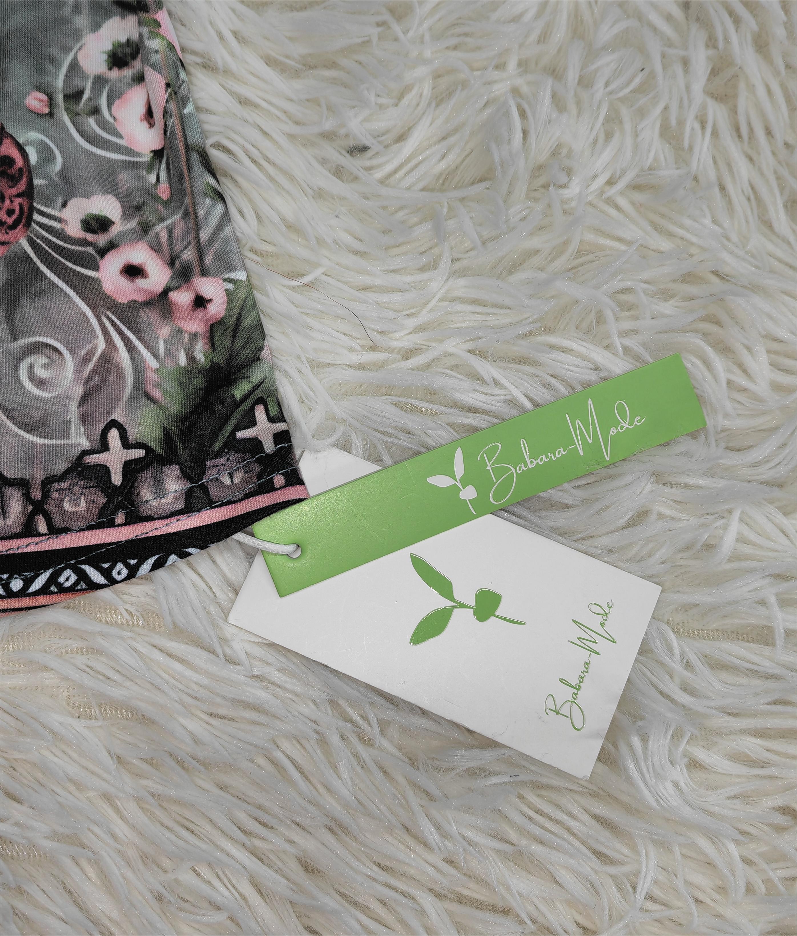 Bluse ohne Ärmel mit Aquarell-Blumenmuster