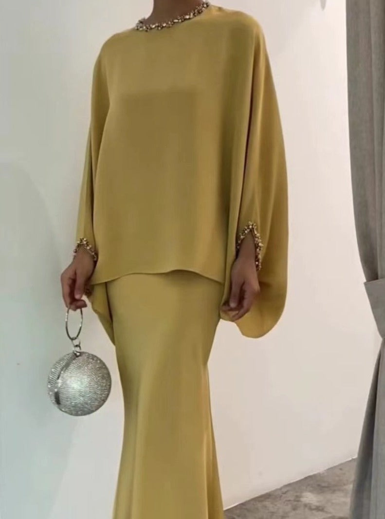 Asya - Set mit amerikanischem Perlenkleid