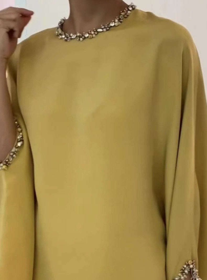 Asya - Set mit amerikanischem Perlenkleid