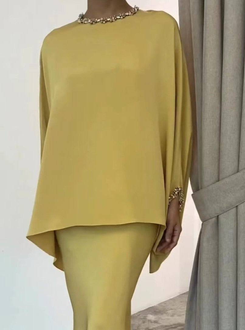 Asya - Set mit amerikanischem Perlenkleid